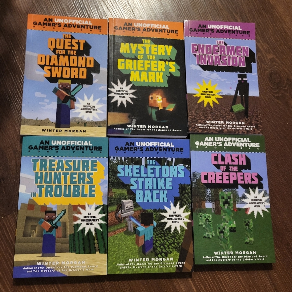NEW An Unofficial Gamer's Adventure paperback books set of 6